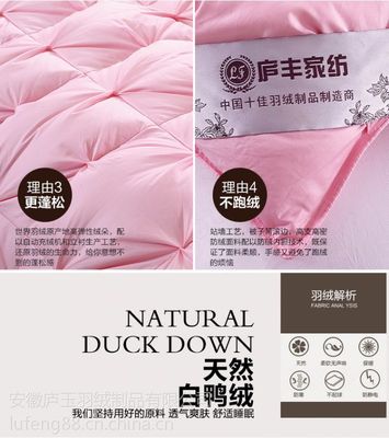 夏季爆款空調(diào)被夏涼被廬豐家紡輕薄羽絨被90白鴨絨清潔度高無(wú)異味